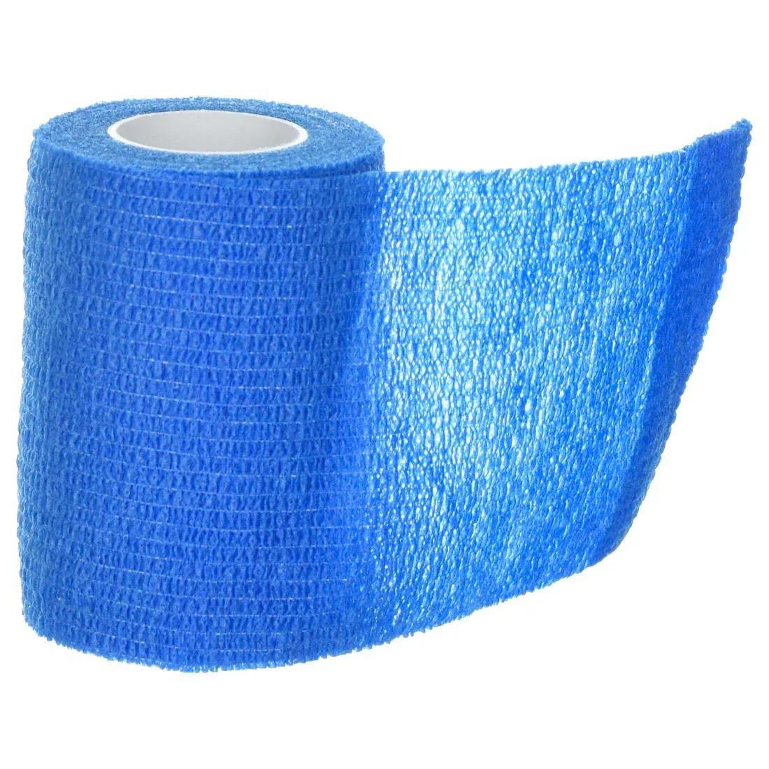 Movable Self-Adhesive Supportive Wrap, Blue, No Color, medium