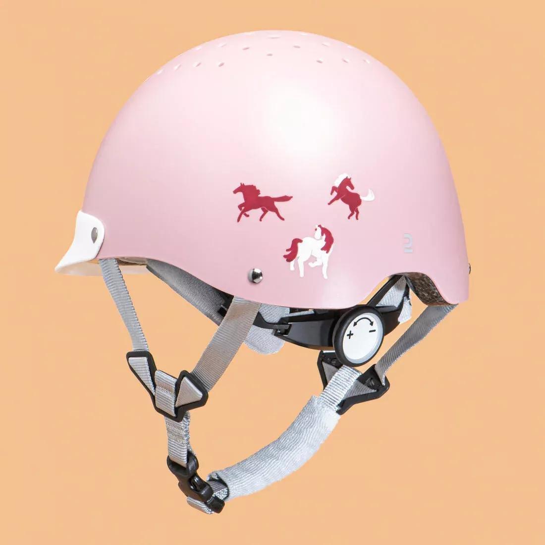 Kids' Horse Riding Helmet 100, teal blue, , large image number 5