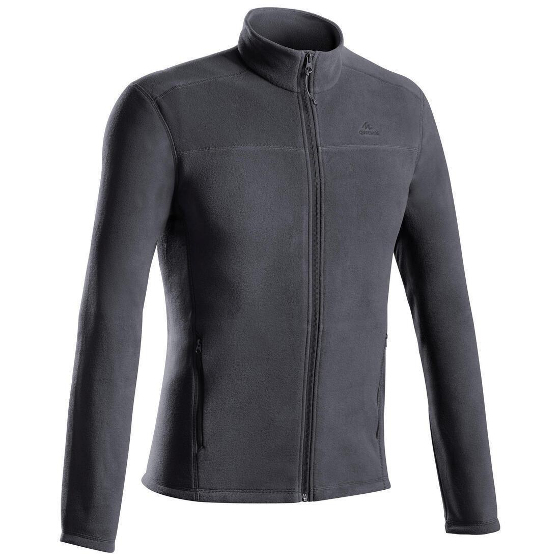 Men Hiking Fleece Jacket - Mh120, Black, , large image number 1