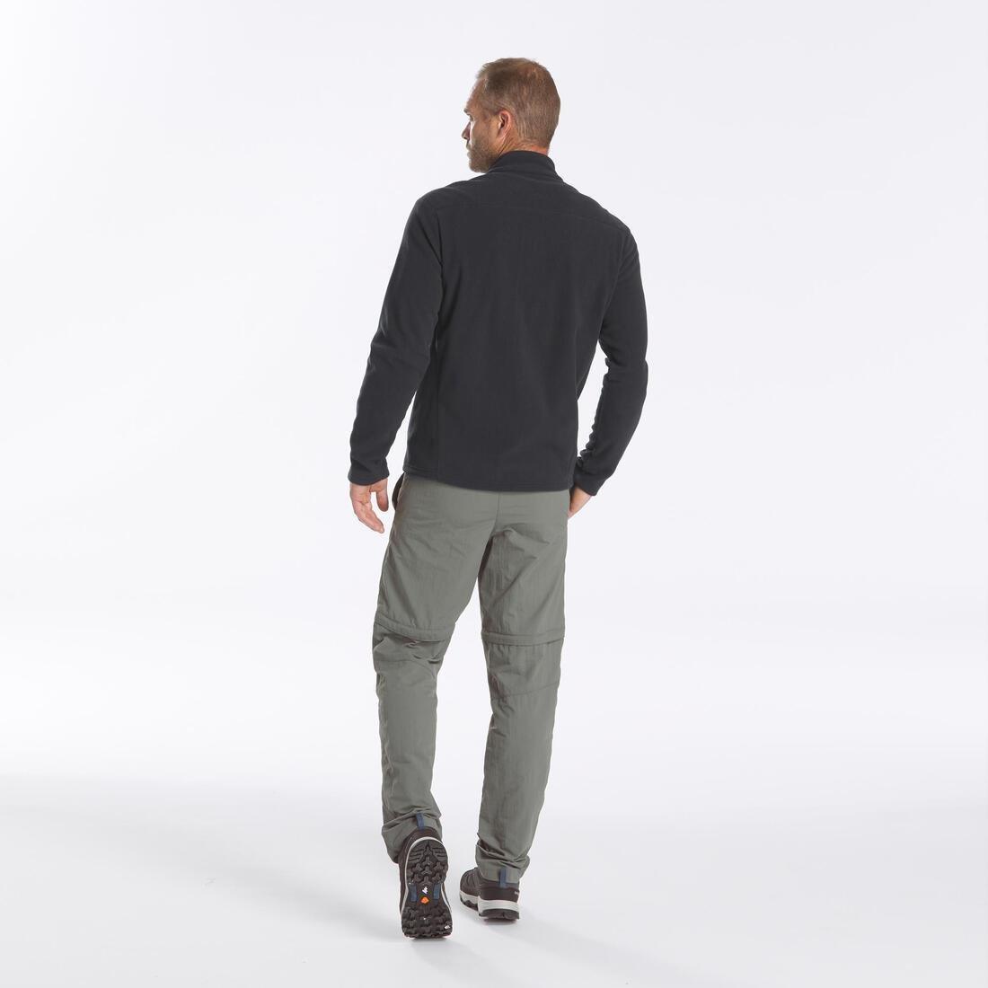 Men Hiking Fleece Jacket - Mh120, Black, , large image number 5
