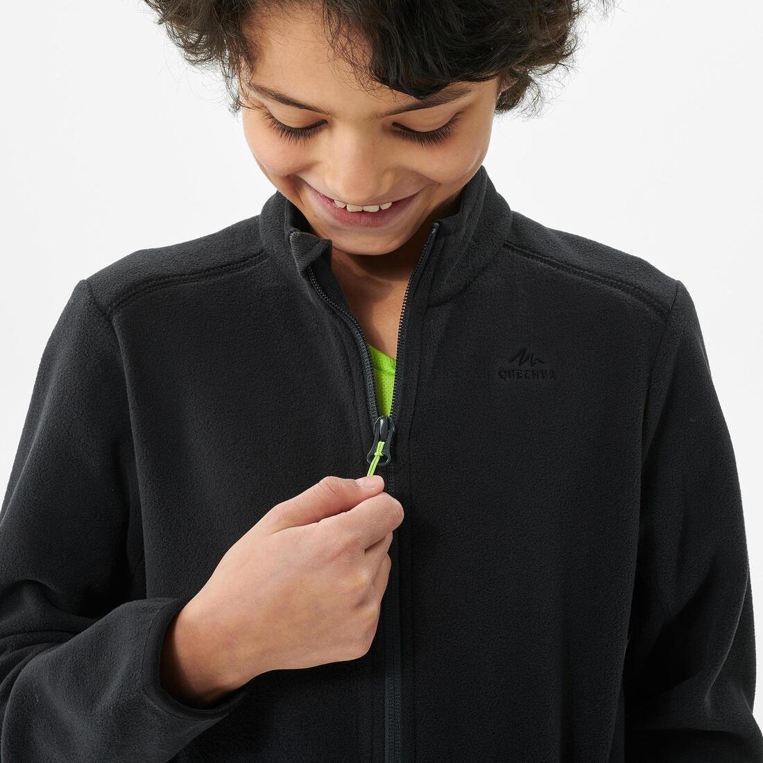 Forclaz 500 Fleece Child, Black, No Color, large image number 4