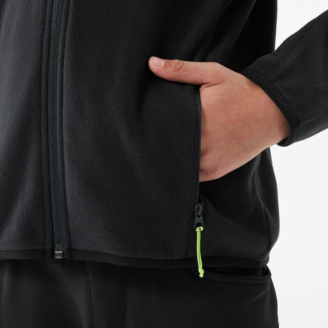 Forclaz 500 Fleece Child, Black, No Color, large image number 5