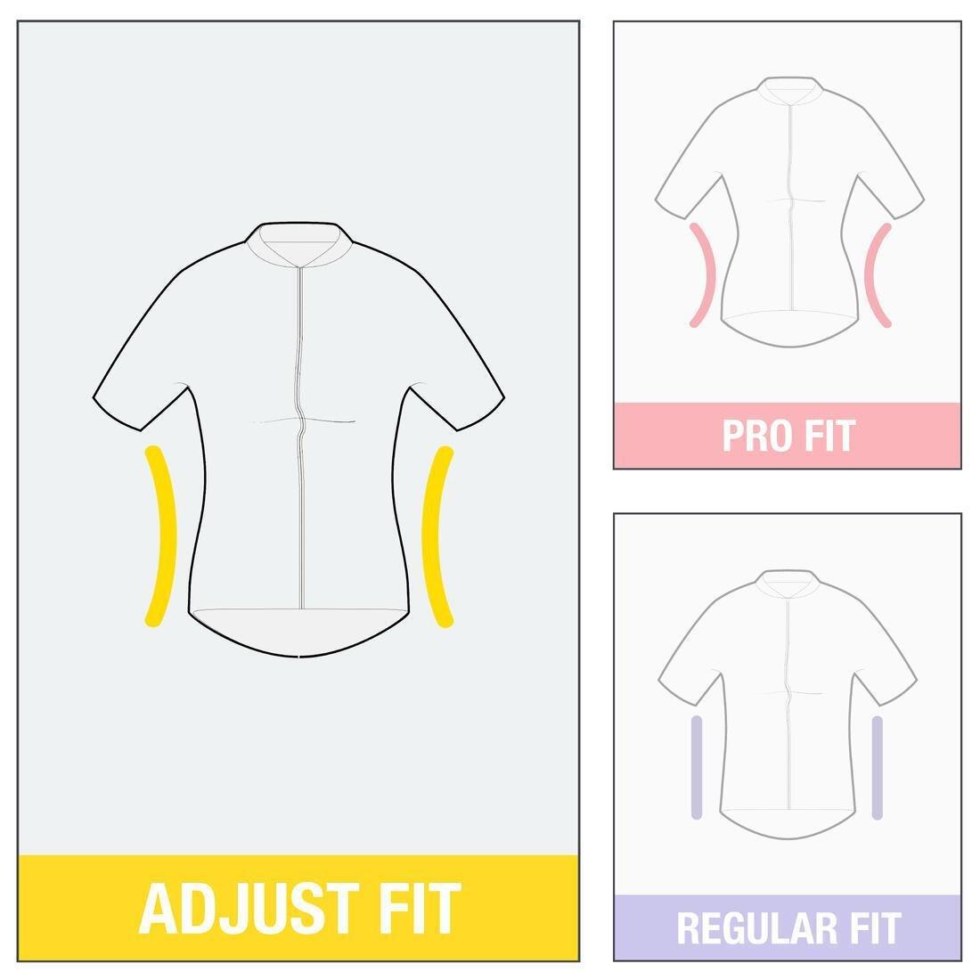 BORDEAUX Women's Cycling Short-Sleeved Jersey 500 - Sunplant Burgundy, , large image number 5