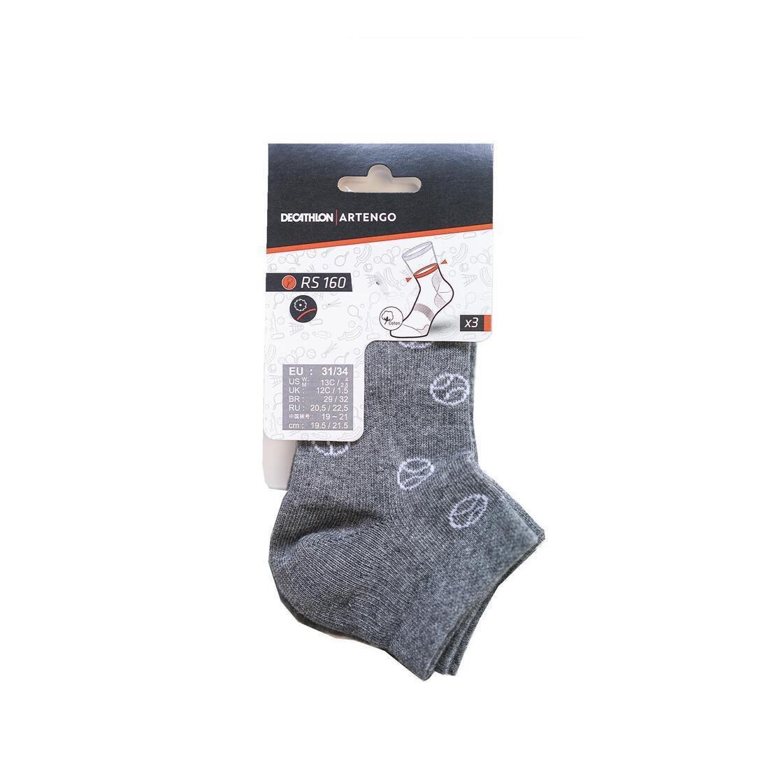 PURPLE Kids' Mid Sports Socks Tri-Pack RS 160, , large image number 12