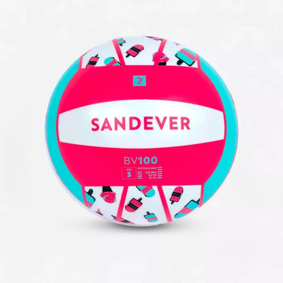 POMEGRANATE PINK Beach Volleyball BV100 Fun - Neon, No Color, large image number 0