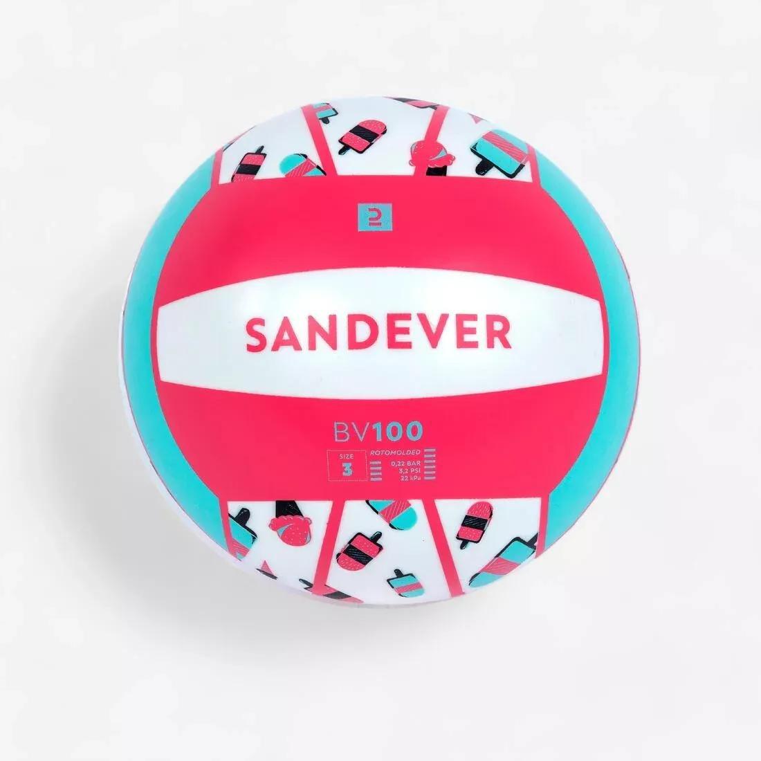 POMEGRANATE PINK Beach Volleyball BV100 Fun - Neon, No Color, large image number 2