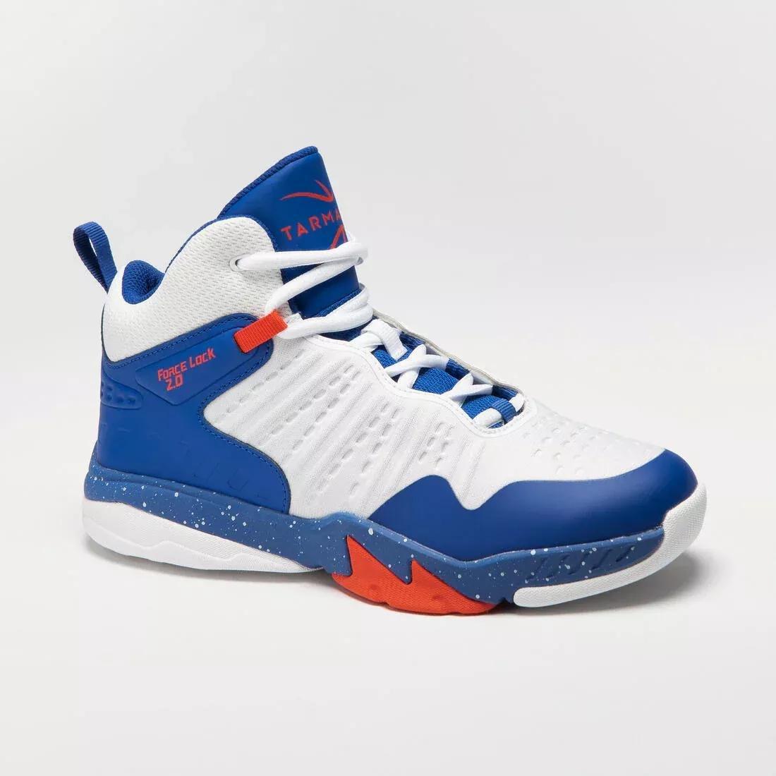 Kids Unisex Intermediate Basketball Shoes - Ss500H, White, , large image number 9