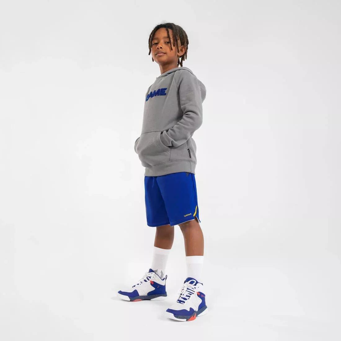 Kids Unisex Intermediate Basketball Shoes - Ss500H, White, , large image number 13