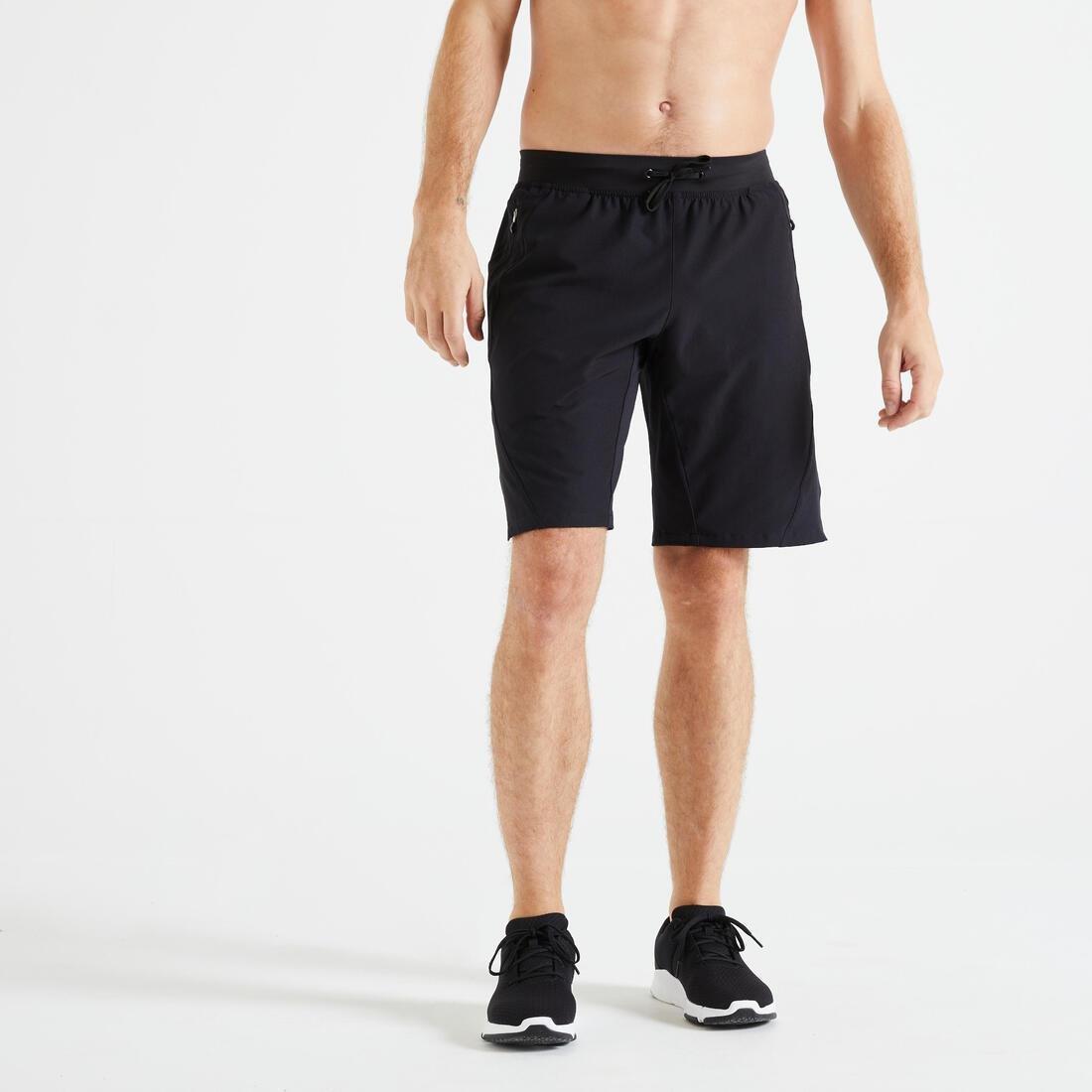 Fitness Training Shorts - Printed, Black, No Color, large image number 0