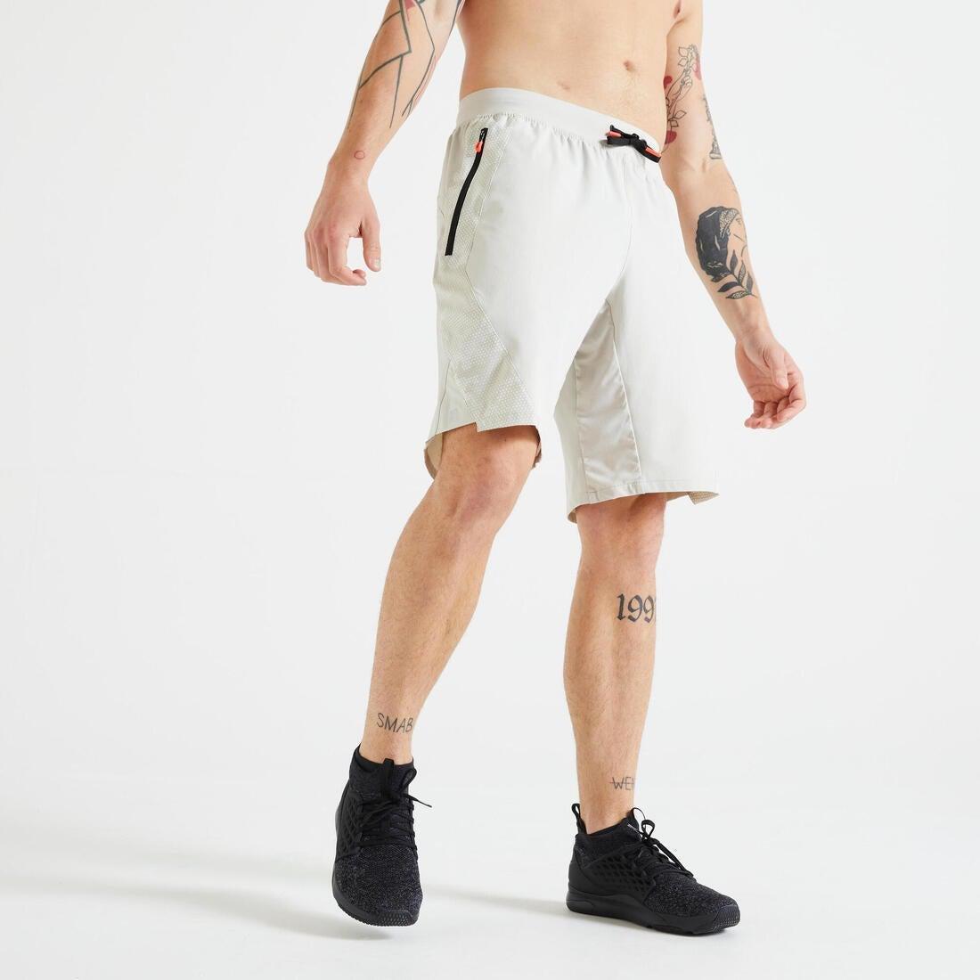 Fitness Training Shorts - Printed, Black, No Color, large image number 3