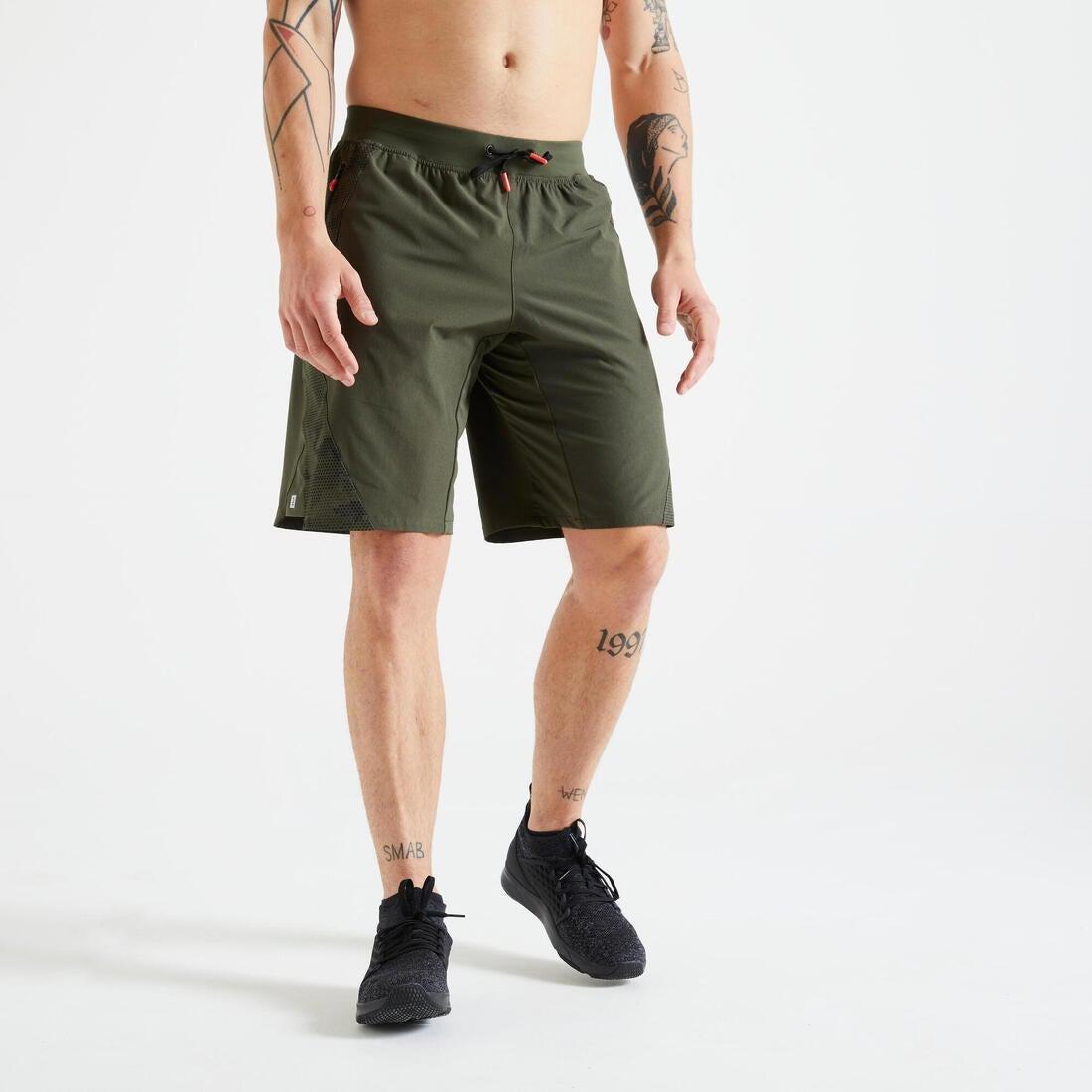 Fitness Training Shorts - Printed, Black, No Color, large image number 8