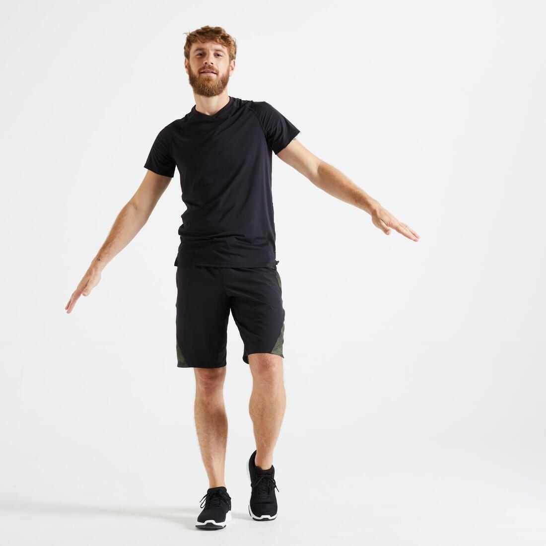 Fitness Training Shorts - Printed, Black, No Color, large image number 10