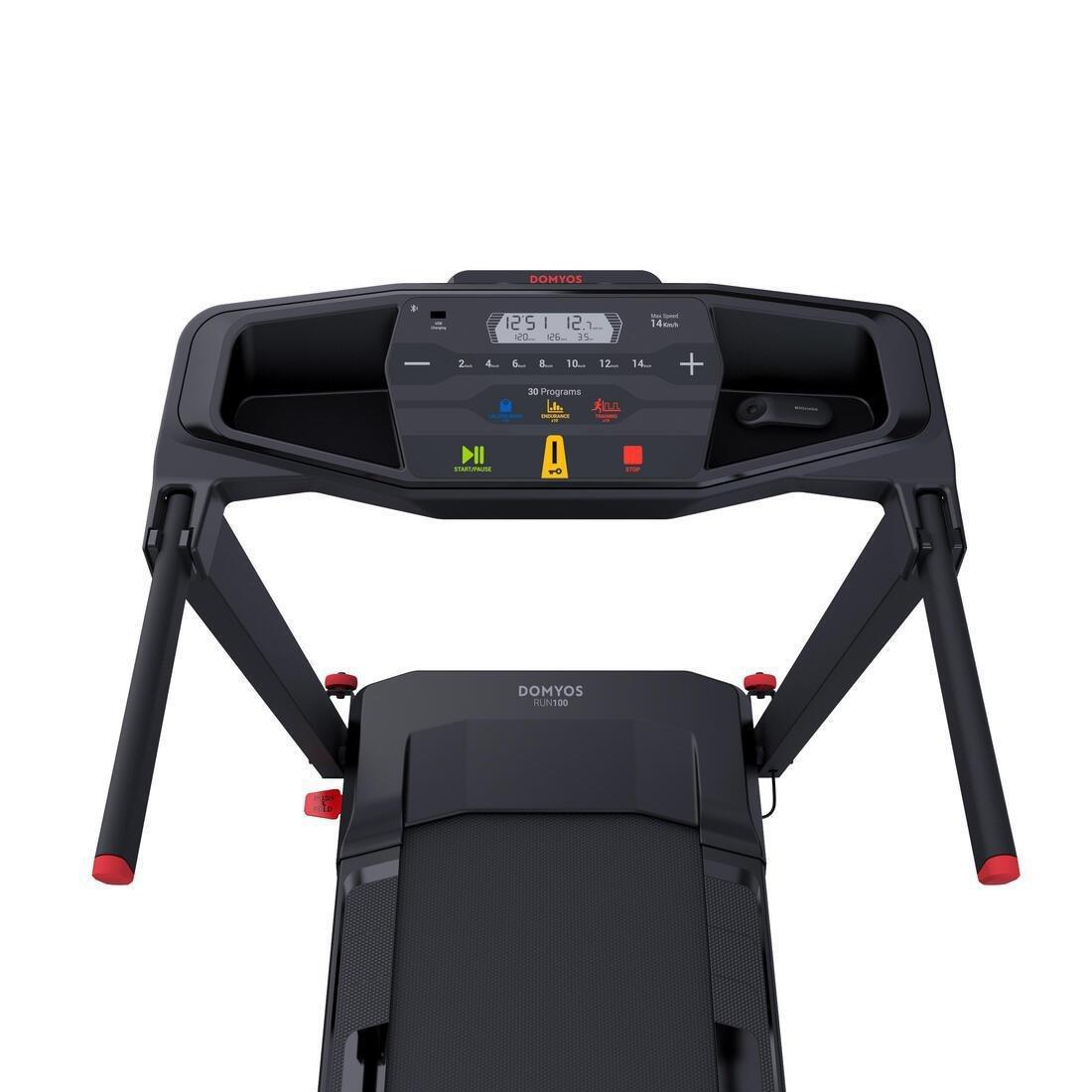 DOMYOS - Smart Compact Treadmill Run100E - 14 Km/H, 45 X 120 Cm