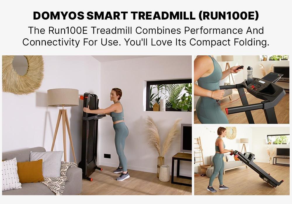 Smart Compact Treadmill Run100E - 14 Km/H, 45 X 120 Cm, No Color, medium
