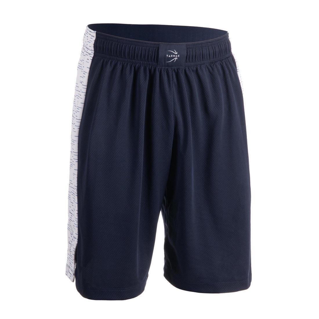 Men's Basketball Shorts SH500, Black, No Color, medium