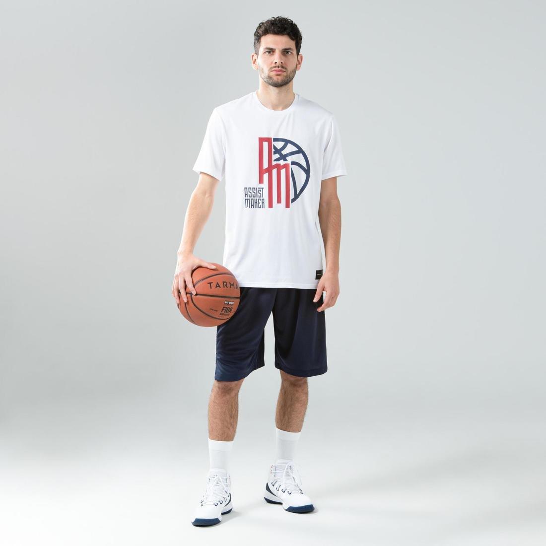 Men's Basketball Shorts SH500, Black, , large image number 3