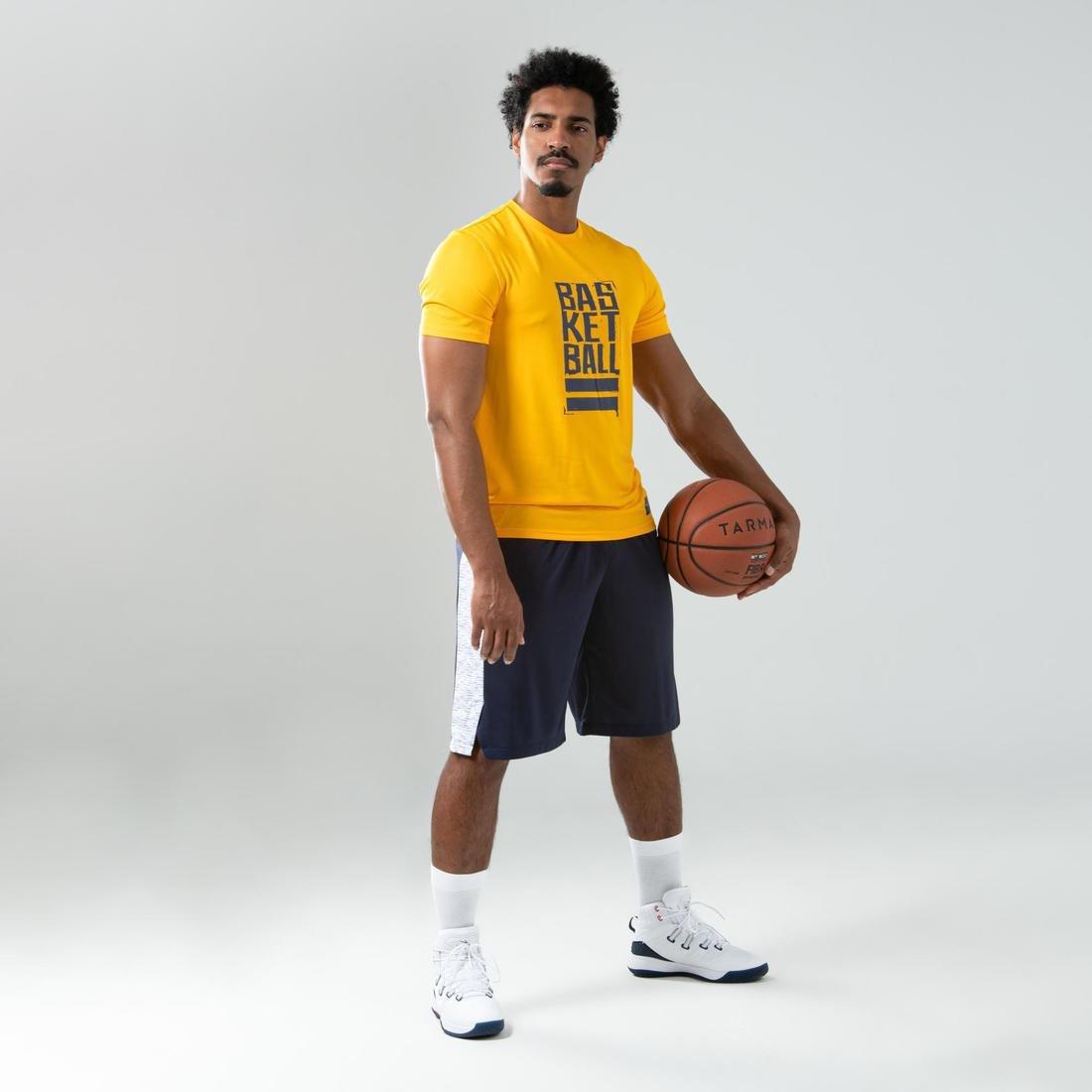 Men's Basketball Shorts SH500, Black, No Color, large image number 5