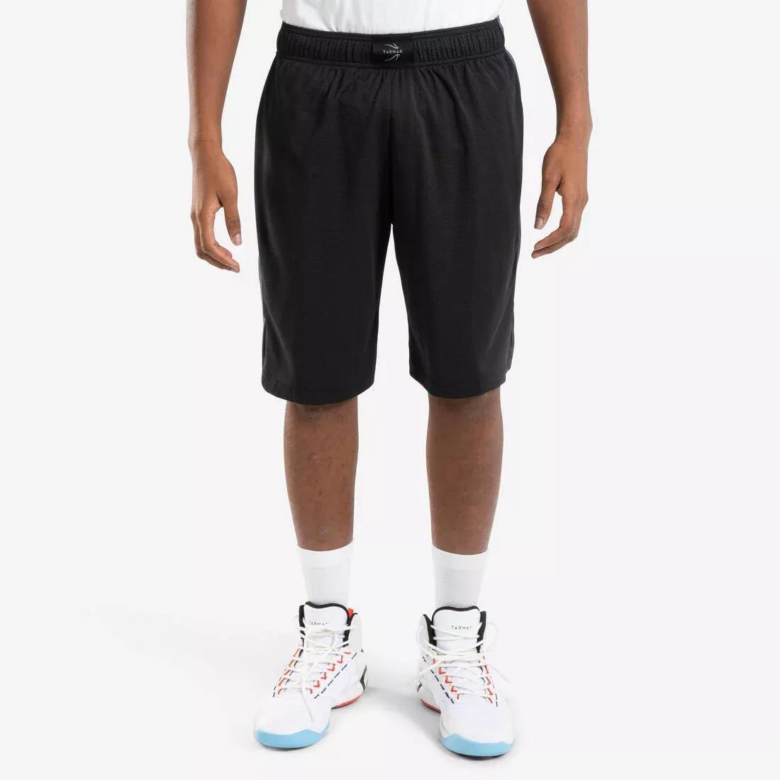 Men's Basketball Shorts SH500, Black, No Color, large image number 8