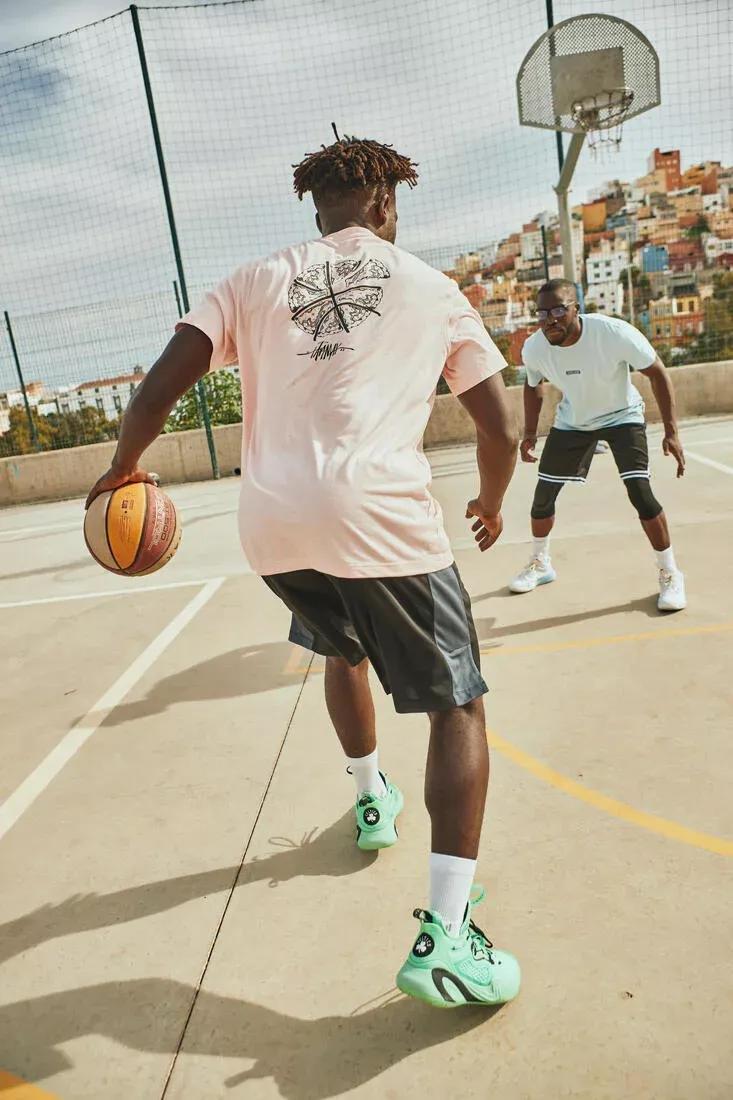 Men's Basketball Shorts SH500, Black, , large image number 10