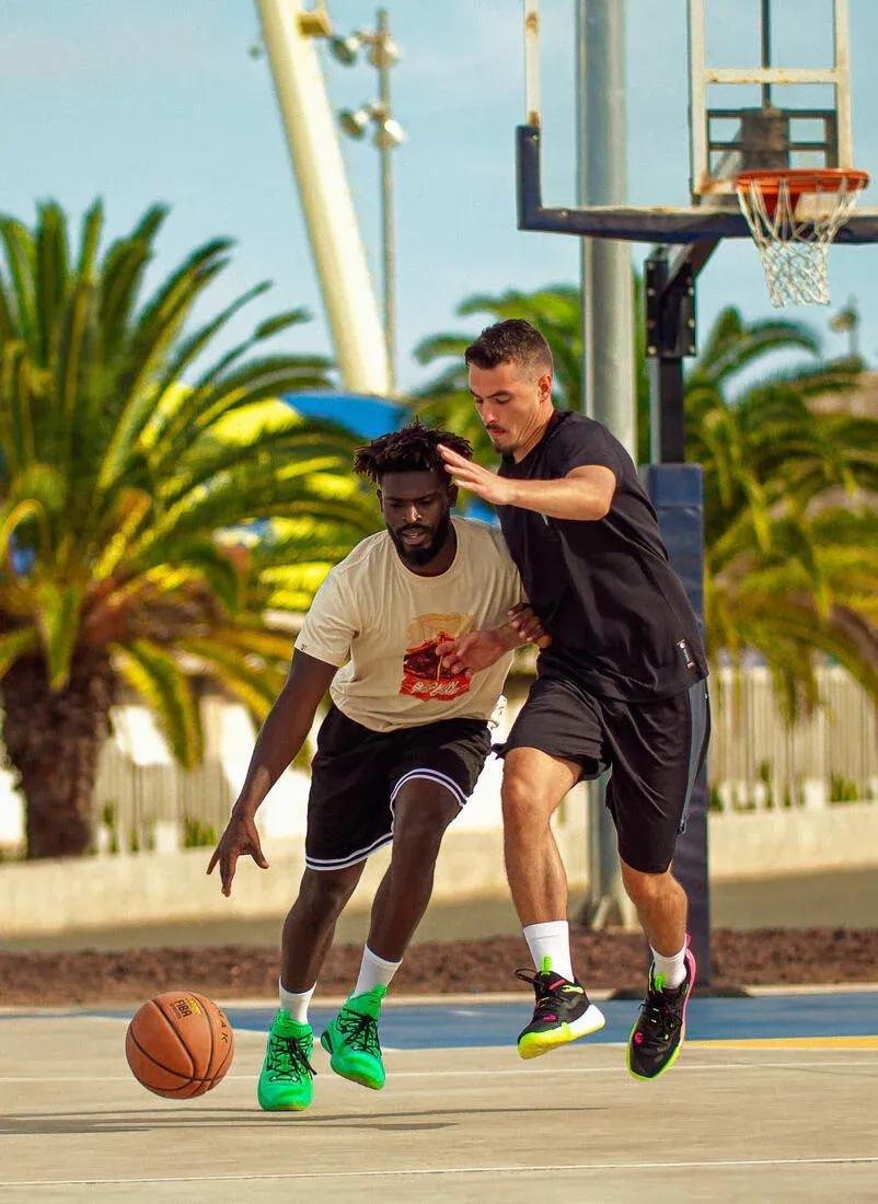 Men's Basketball Shorts SH500, Black, No Color, large image number 11