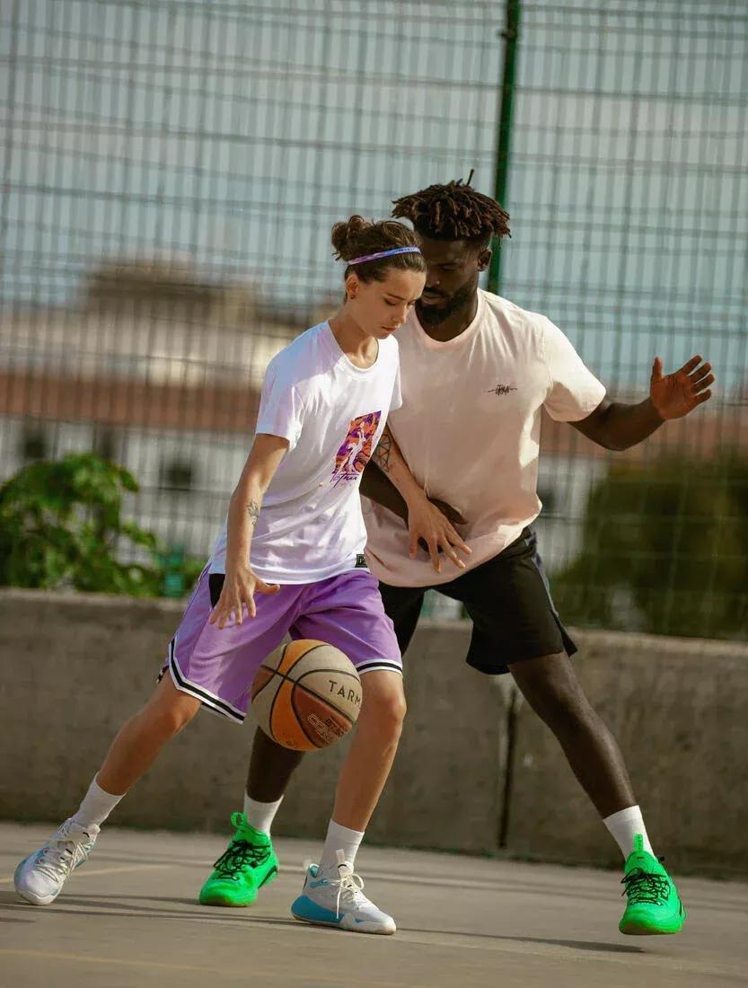 Men's Basketball Shorts SH500, Black, No Color, large image number 12