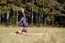 KIMJALY - Long Dynamic Yoga Sports Bra, Dark aubergine