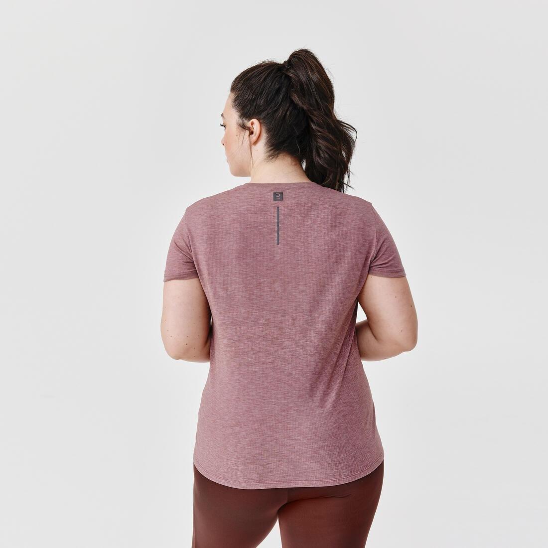 Women Soft And Breathable Running T-Shirt, Khaki, No Color, large image number 5