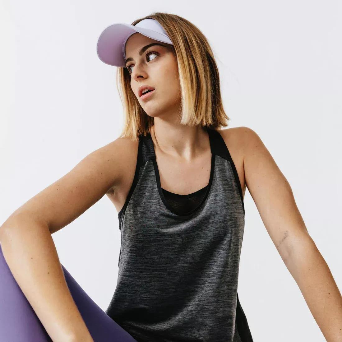 ASH KHAKI GREEN Women's Running Lightweight Tank Top Light, , large image number 4