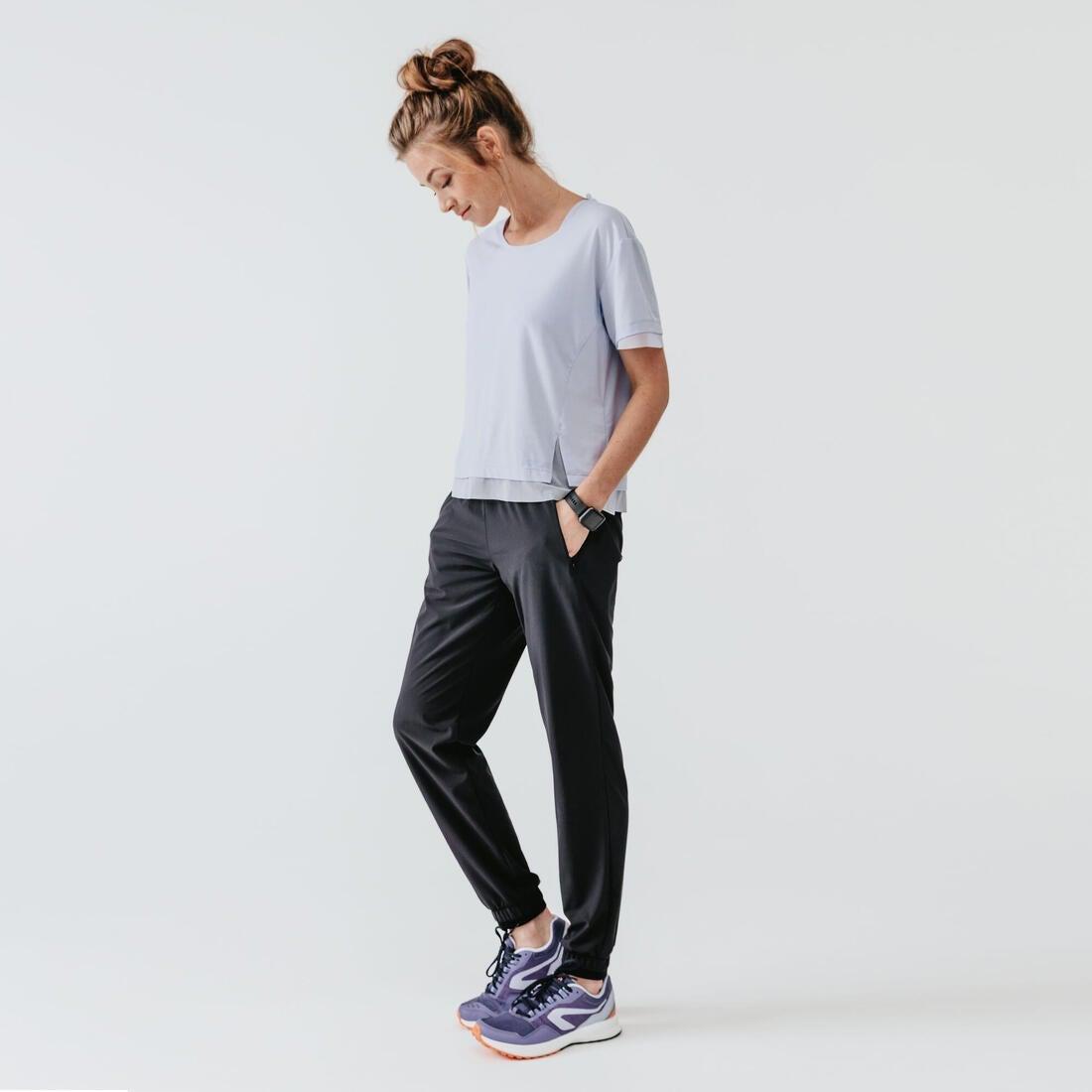 Womens Jogging Running Breathable Trousers Dry, Brown, No Color, large image number 8