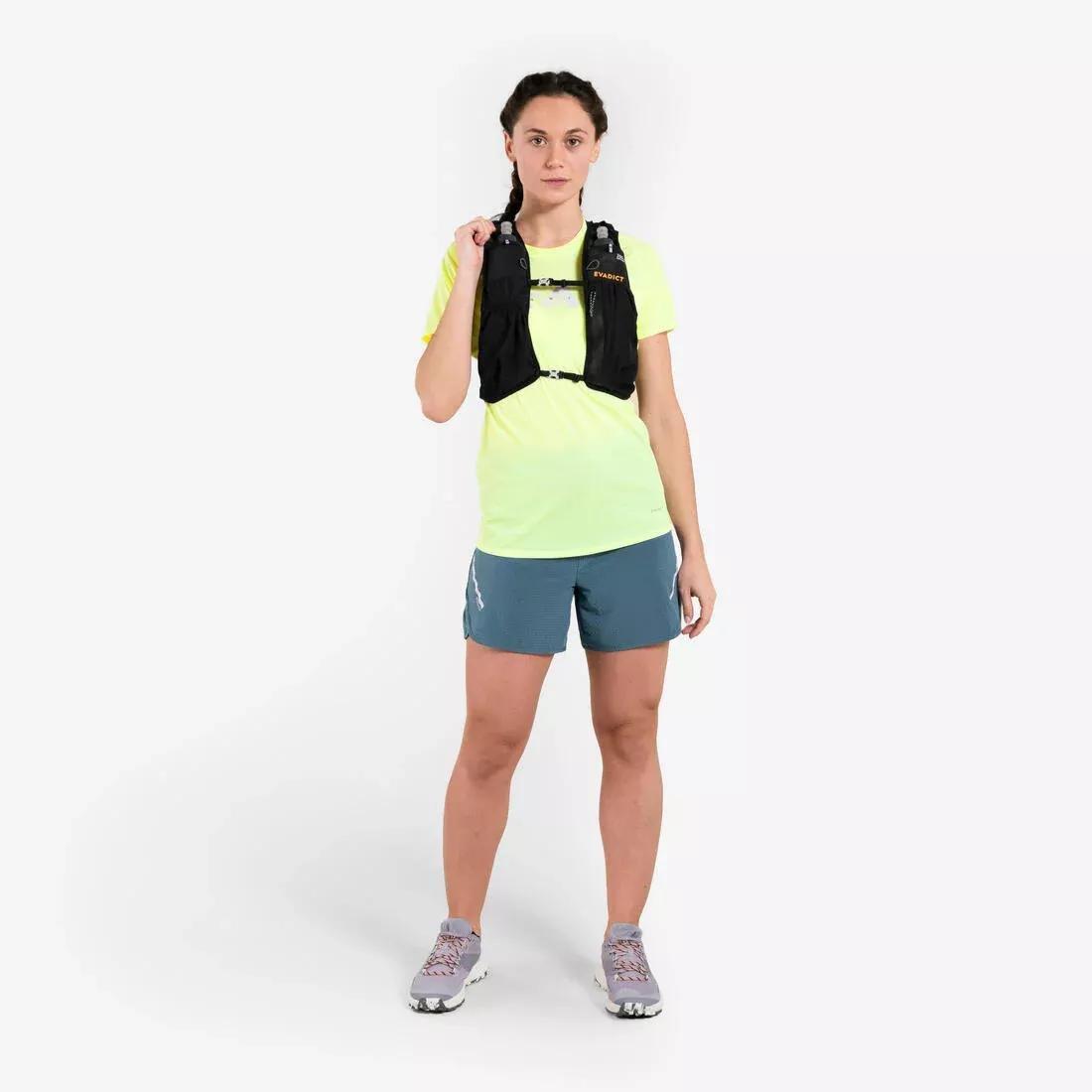 BLACK 5L TRAIL RUNNING BAG - TURQUOISE - SOLD WITH 1L WATER BLADDER, No Color, medium