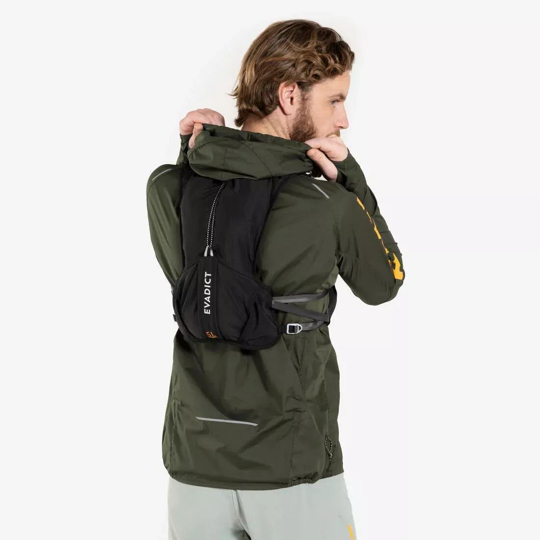 BLACK 5L TRAIL RUNNING BAG - TURQUOISE - SOLD WITH 1L WATER BLADDER, No Color, large image number 5