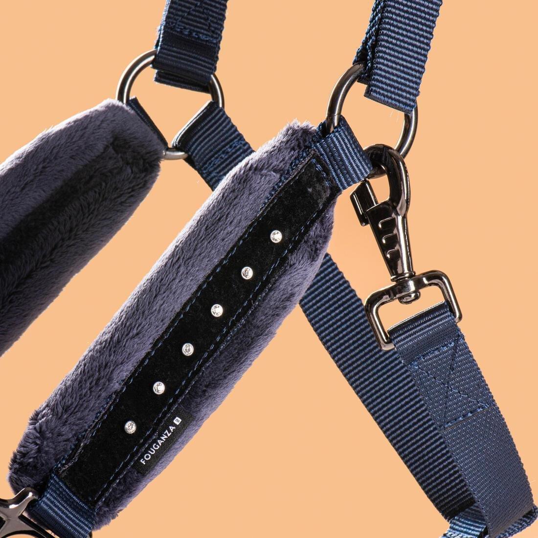 Horse Riding Halter And Leadrope Set For Horse And Pony, Navy, 5401_000, large image number 1