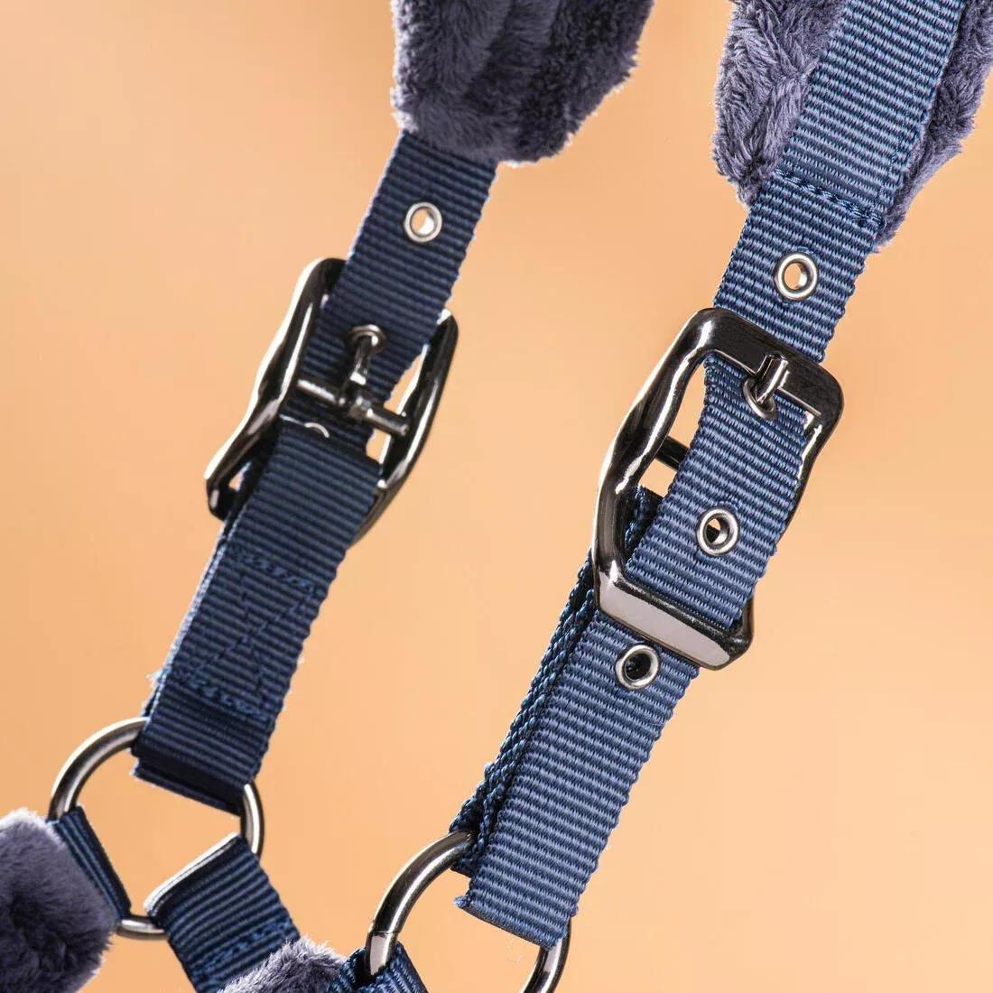 Horse Riding Halter And Leadrope Set For Horse And Pony, Navy, 5401_000, large image number 2
