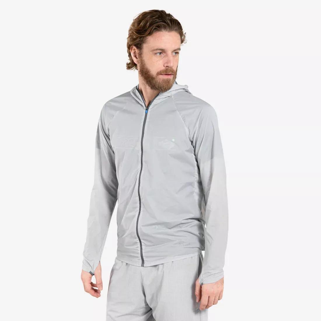 Men's Running & Trail Running Windproof Jacket - KIPRUN Run 900 Wind, silver grey, , medium