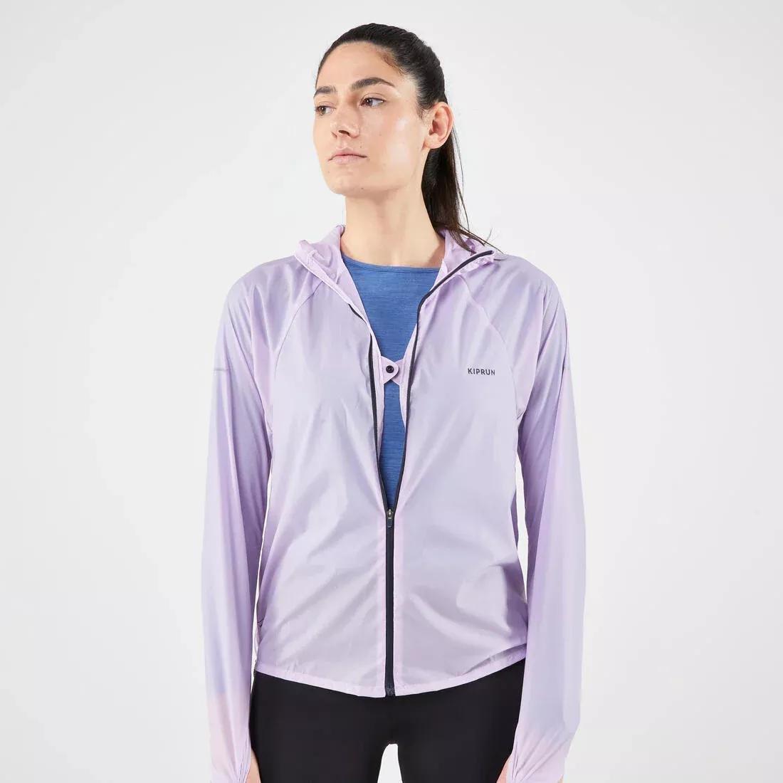 SLATE GREY Women's Running & Trail Running Windproof Jacket - KIPRUN Run 900 Wind - Lilac, , large image number 0