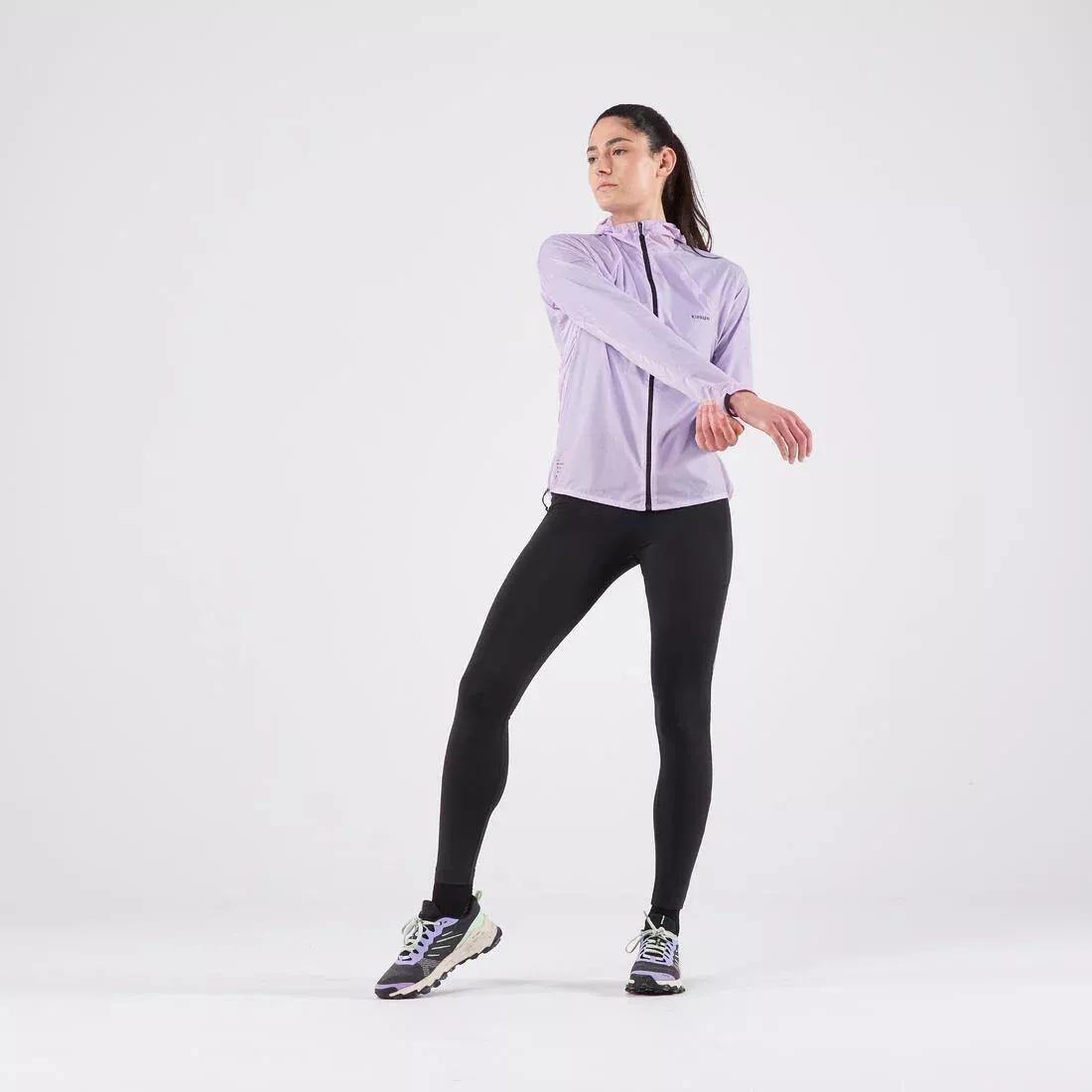 SLATE GREY Women's Running & Trail Running Windproof Jacket - KIPRUN Run 900 Wind - Lilac, , large image number 1