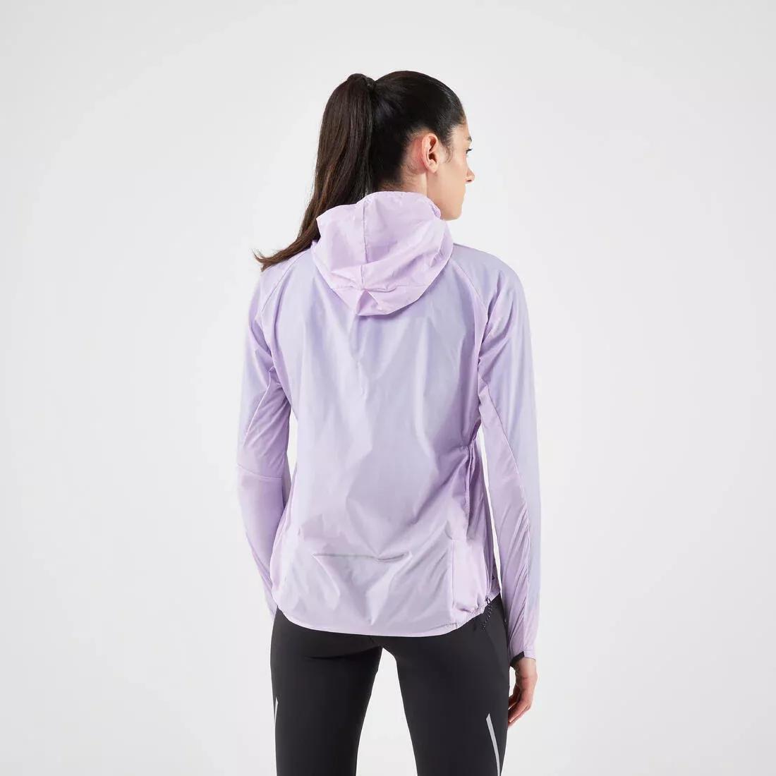 SLATE GREY Women's Running & Trail Running Windproof Jacket - KIPRUN Run 900 Wind - Lilac, , large image number 2
