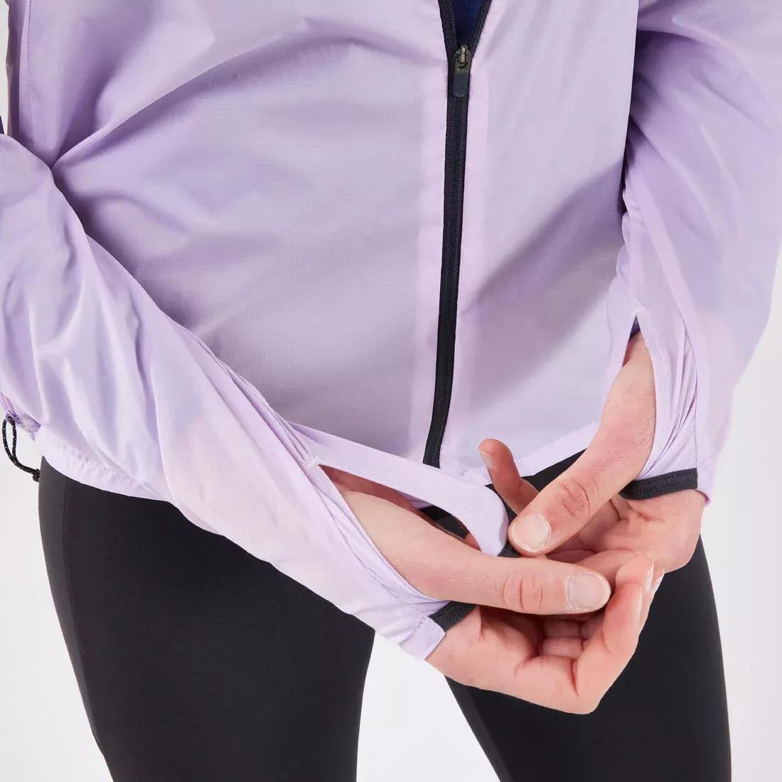 SLATE GREY Women's Running & Trail Running Windproof Jacket - KIPRUN Run 900 Wind - Lilac, , large image number 5