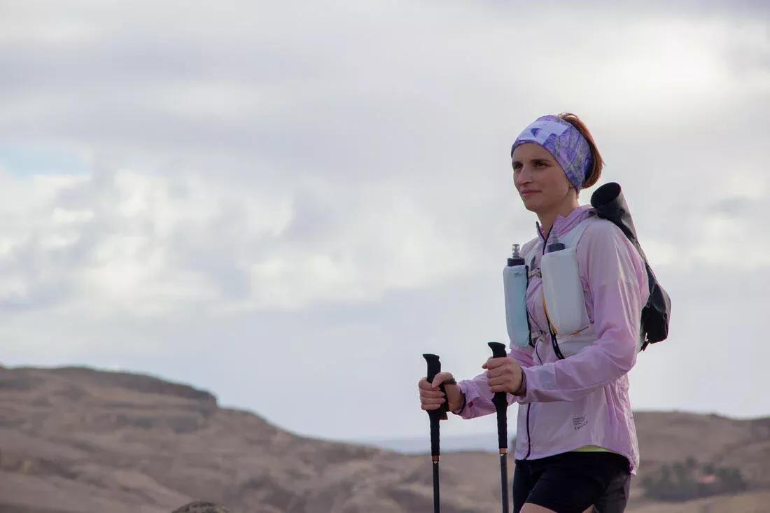 SLATE GREY Women's Running & Trail Running Windproof Jacket - KIPRUN Run 900 Wind - Lilac, , large image number 12