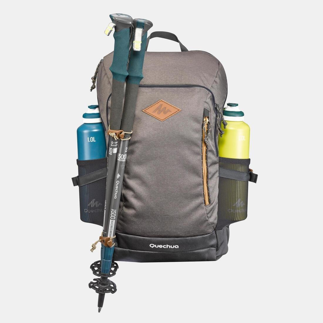 Country Walking Backpack - Nh500 - , Green Grey, No Color, large image number 3