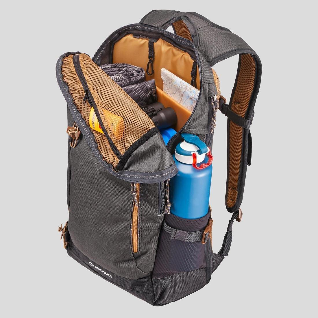 Country Walking Backpack - Nh500 - , Green Grey, No Color, large image number 5