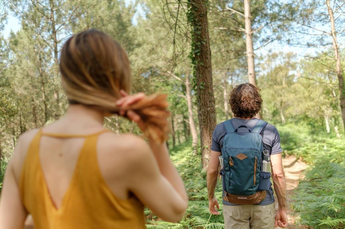 Country Walking Backpack - Nh500 - , Green Grey, No Color, large image number 10