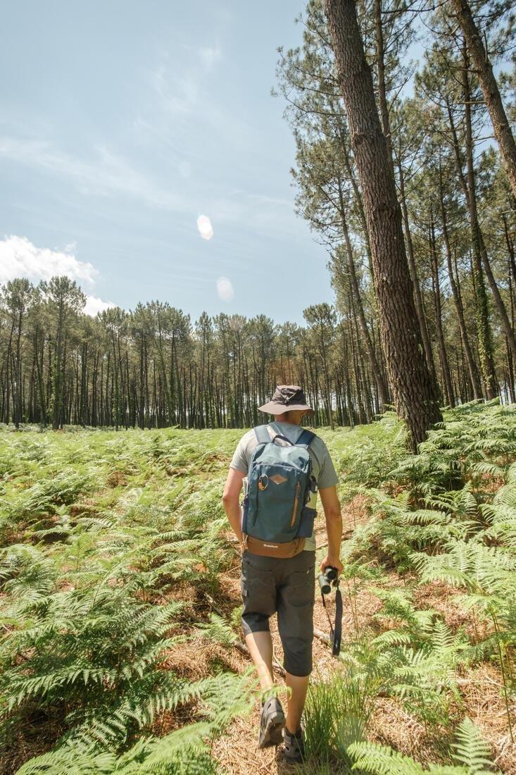 Country Walking Backpack - Nh500 - , Green Grey, No Color, large image number 12