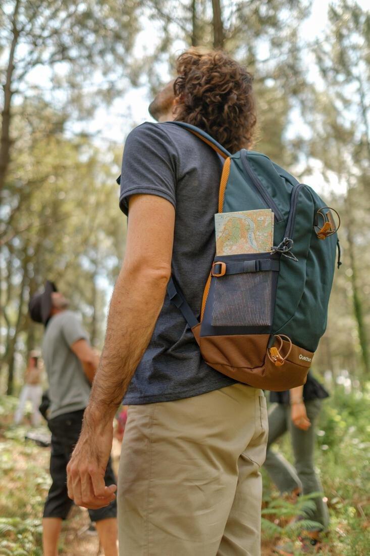 Country Walking Backpack - Nh500 - , Green Grey, No Color, large image number 15