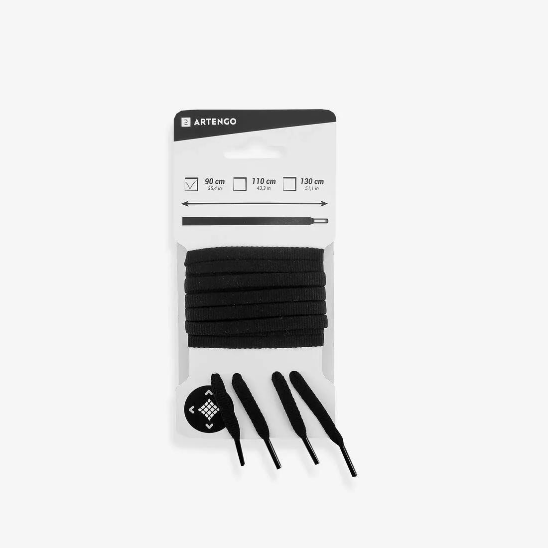 BLACK Flat Shoe Laces, , medium