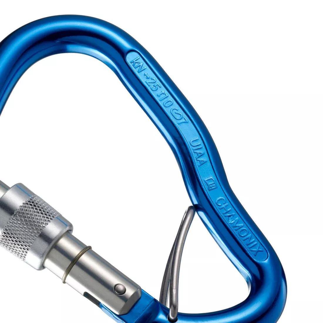 DEFAULT SCREWGATE HMS CARABINER BLC GOLIATH SECURE - BLUE, No Color, large image number 4