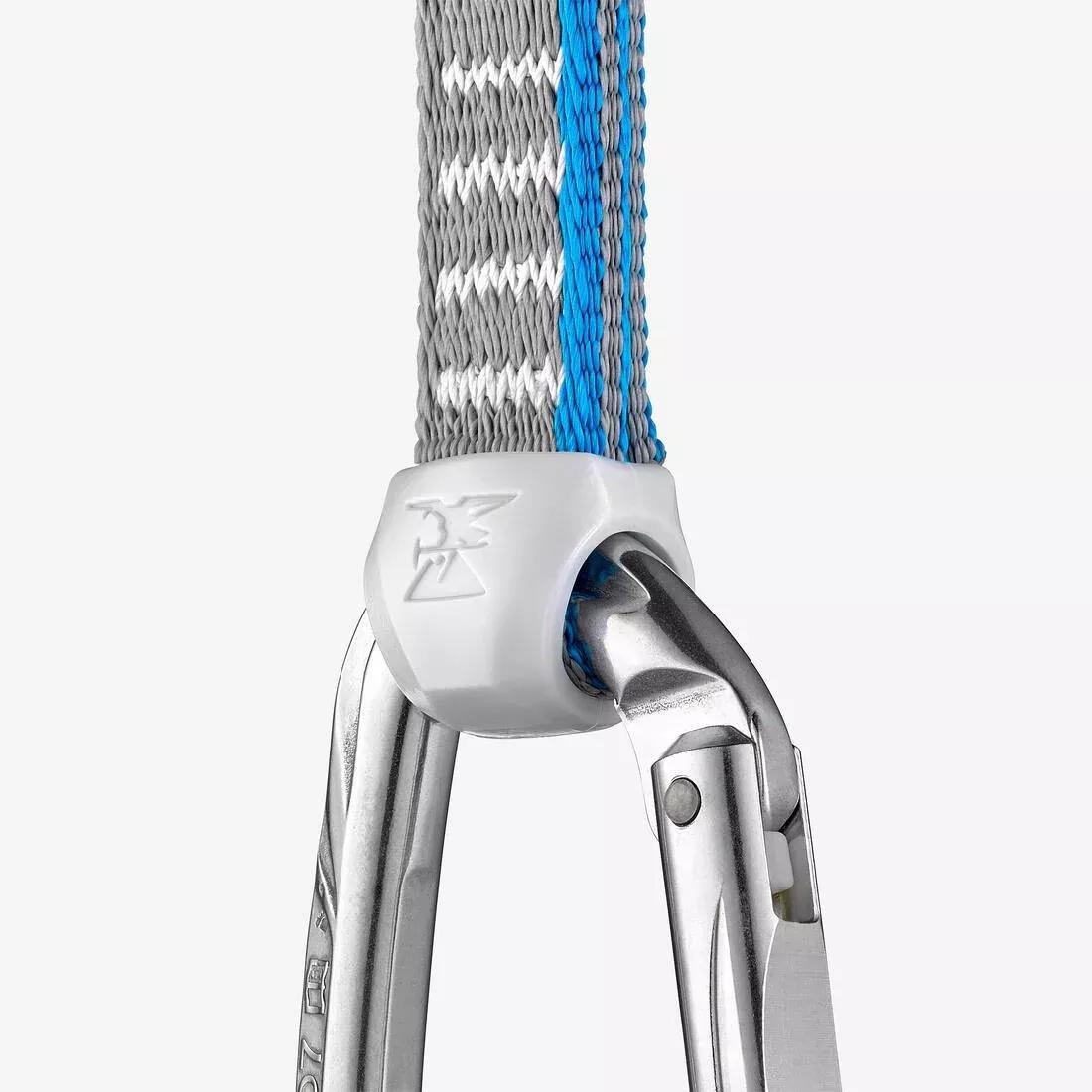 Pack 5 Quickdraws For Mountaineering And Climbing Klimb 11 cm, Blue, No Color, large image number 5