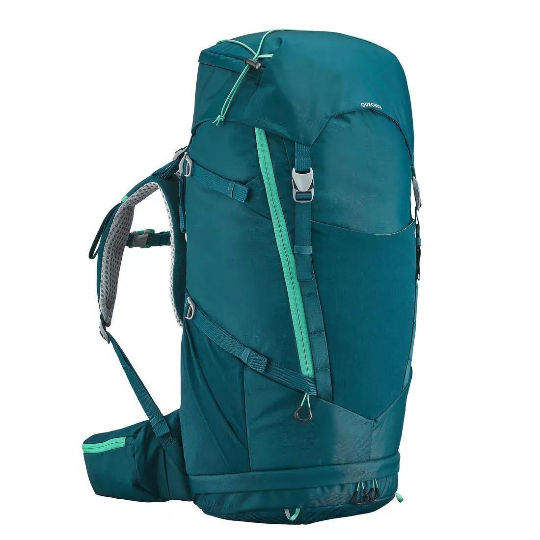 TEAL BLUE Children's Hiking/Trekking 40+10L Backpack MH500, No Color, large image number 0