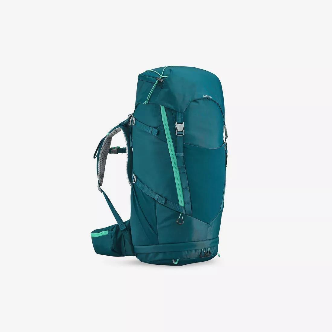 TEAL BLUE Children's Hiking/Trekking 40+10L Backpack MH500, No Color, large image number 0