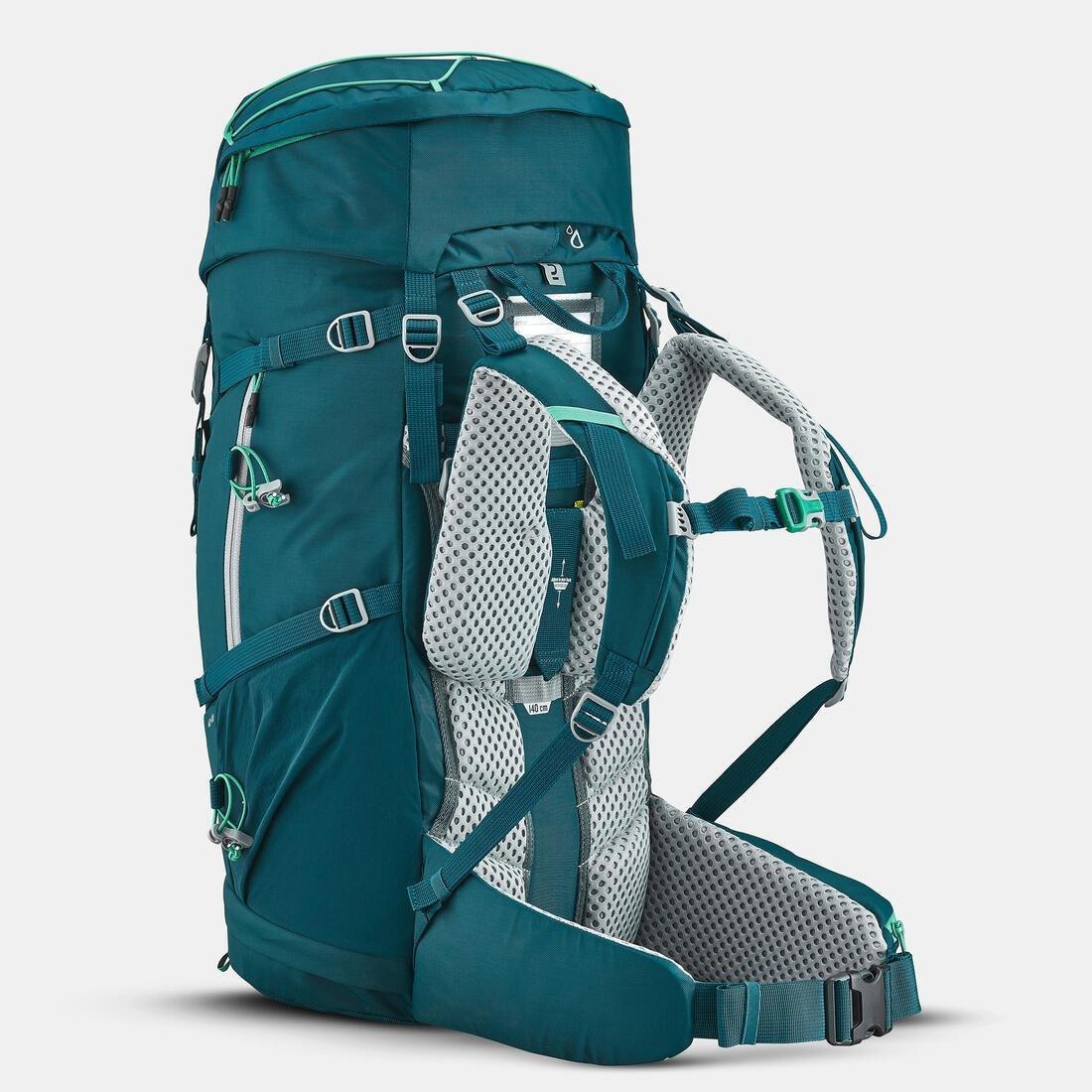 TEAL BLUE Children's Hiking/Trekking 40+10L Backpack MH500, No Color, large image number 2